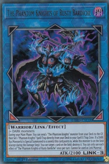 The Phantom Knights of Rusty Bardiche Legendary Hero Decks Yu-Gi-Oh! card