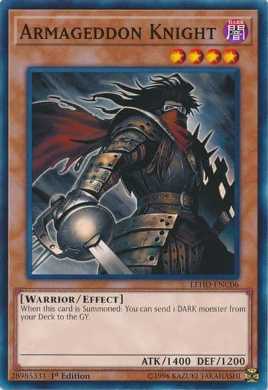 Armageddon Knight Legendary Hero Decks Yu-Gi-Oh! card