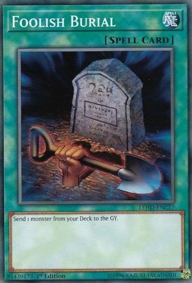 Foolish Burial Legendary Hero Decks Yu-Gi-Oh! card