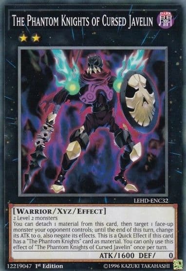 The Phantom Knights of Cursed Javelin Legendary Hero Decks Yu-Gi-Oh! card