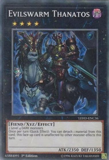 Evilswarm Thanatos Legendary Hero Decks Yu-Gi-Oh! card