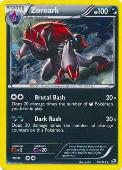 Zoroark (Cosmos Holo) Blister Exclusives Pokemon card