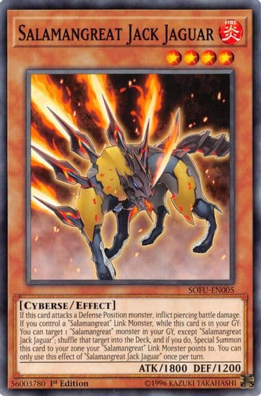 Salamangreat Jack Jaguar Soul Fusion Yu-Gi-Oh! card