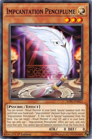 Impcantation Penciplume Soul Fusion Yu-Gi-Oh! card