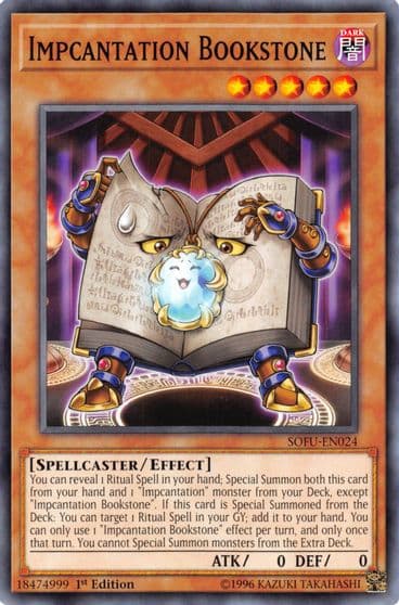 Impcantation Bookstone Soul Fusion Yu-Gi-Oh! card