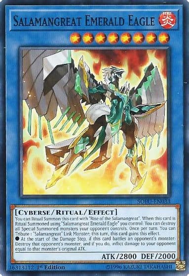 Salamangreat Emerald Eagle Soul Fusion Yu-Gi-Oh! card