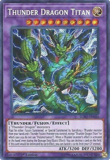 Thunder Dragon Titan Soul Fusion Yu-Gi-Oh! card