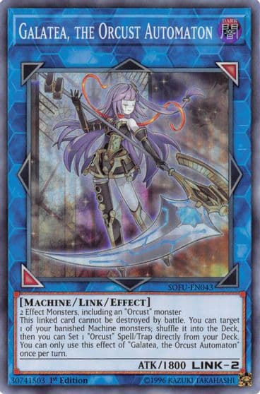 Galatea the Orcust Automaton Soul Fusion Yu-Gi-Oh! card