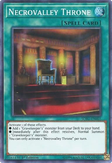 Necrovalley Throne Soul Fusion Yu-Gi-Oh! card