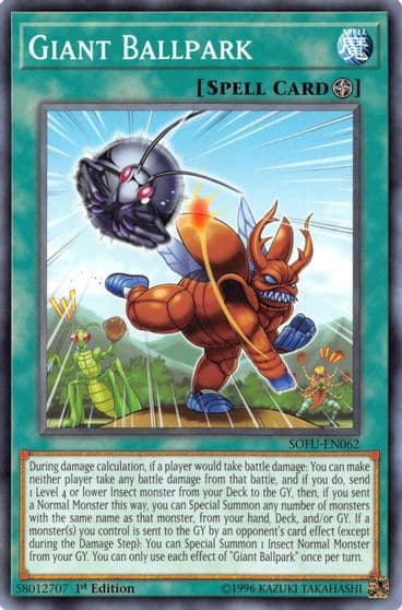 Giant Ballpark Soul Fusion Yu-Gi-Oh! card