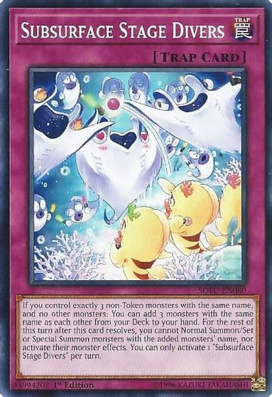 Subsurface Stage Divers Soul Fusion Yu-Gi-Oh! card