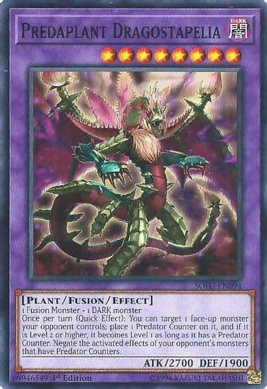 Predaplant Dragostapelia Soul Fusion Yu-Gi-Oh! card