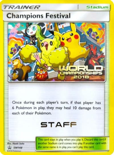 Champions Festival - SM148 (World Championships 2018) [Staff] SM Promos Pokemon card