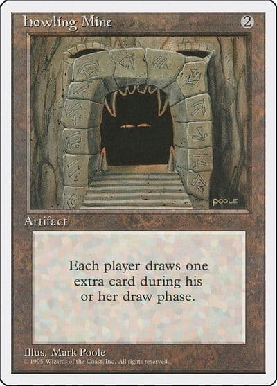 Howling Mine Fourth Edition Magic card