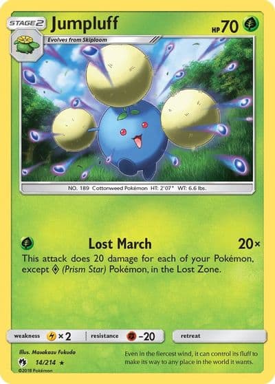 Jumpluff SM - Lost Thunder Pokemon card