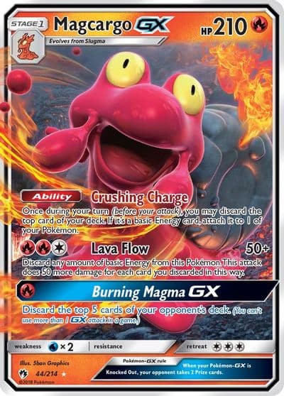 Magcargo GX SM - Lost Thunder Pokemon card