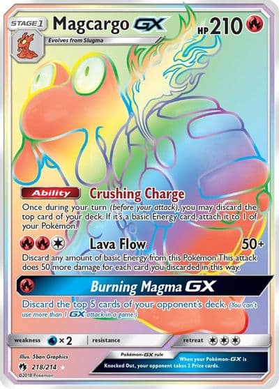 Magcargo GX (Secret) SM - Lost Thunder Pokemon card