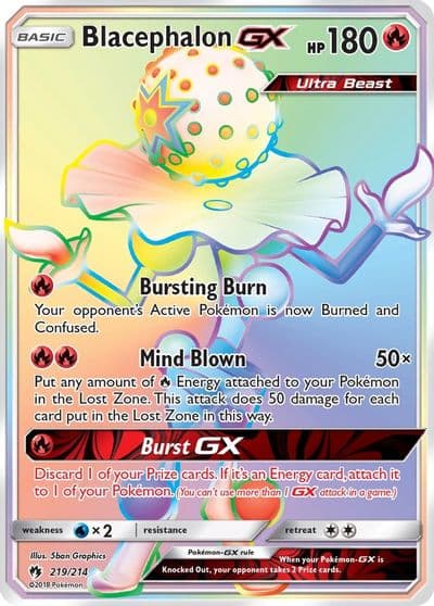 Blacephalon GX (Secret) SM - Lost Thunder Pokemon card