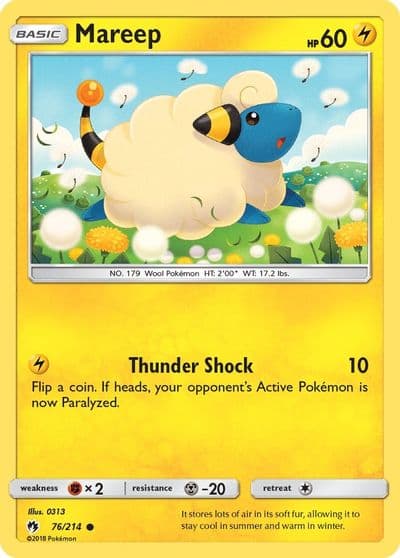 Mareep (76) SM - Lost Thunder Pokemon card