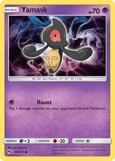 Yamask SM - Lost Thunder Pokemon card