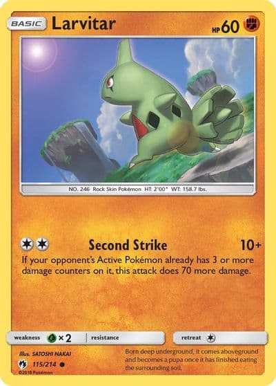 Larvitar (115) SM - Lost Thunder Pokemon card