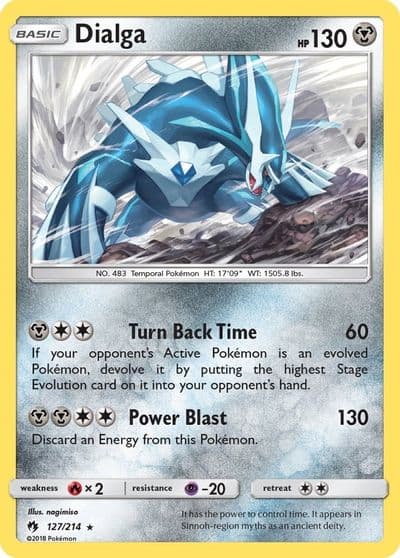 Dialga SM - Lost Thunder Pokemon card