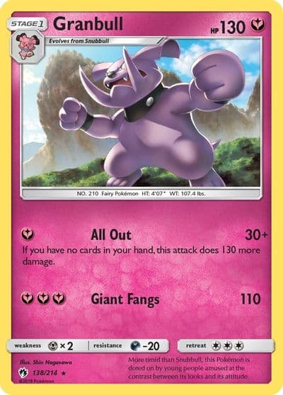 Granbull SM - Lost Thunder Pokemon card