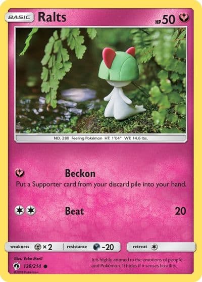 Ralts SM - Lost Thunder Pokemon card