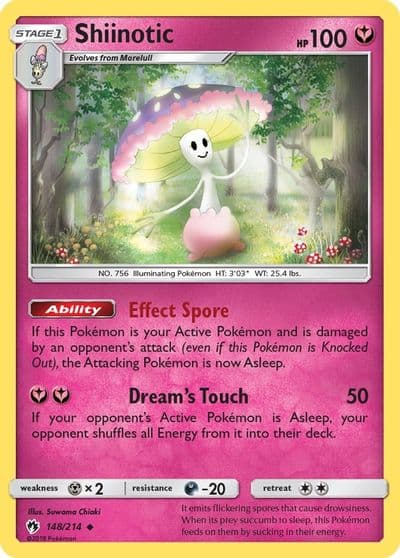 Shiinotic SM - Lost Thunder Pokemon card