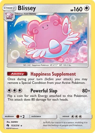 Blissey SM - Lost Thunder Pokemon card