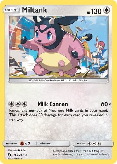 Miltank SM - Lost Thunder Pokemon card