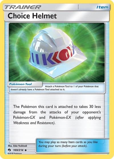 Choice Helmet SM - Lost Thunder Pokemon card