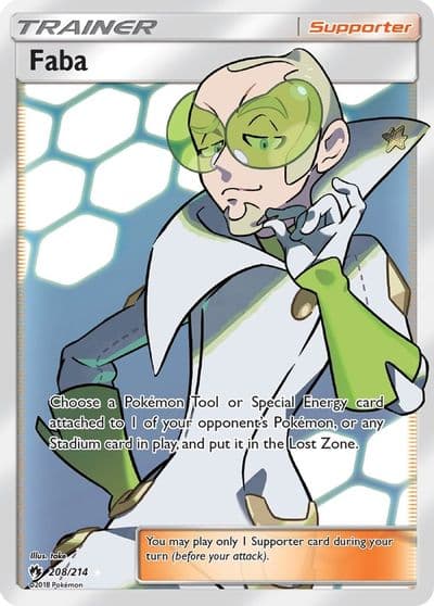 Faba (Full Art) SM - Lost Thunder Pokemon card