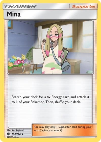 Mina SM - Lost Thunder Pokemon card