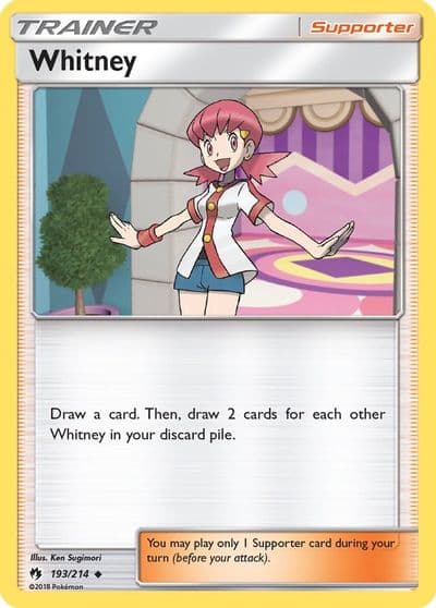 Whitney SM - Lost Thunder Pokemon card