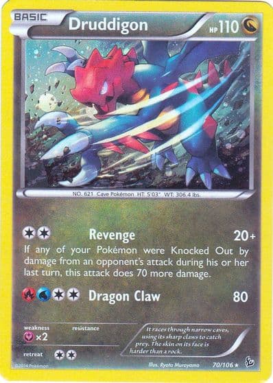 Druddigon(Cosmos Holo) Blister Exclusives Pokemon card