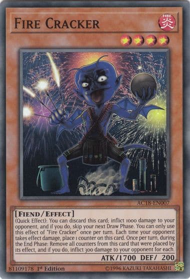Fire Cracker Advent Calendar 2018 Yu-Gi-Oh! card
