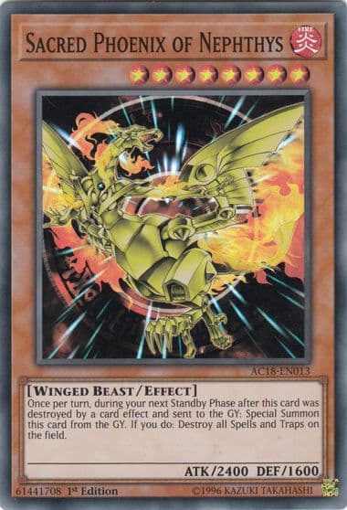 Sacred Phoenix of Nephthys Advent Calendar 2018 Yu-Gi-Oh! card