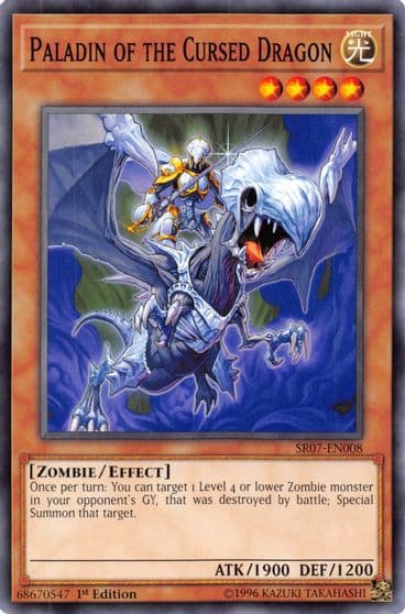 Paladin of the Cursed Dragon Structure Deck: Zombie Horde Yu-Gi-Oh! card