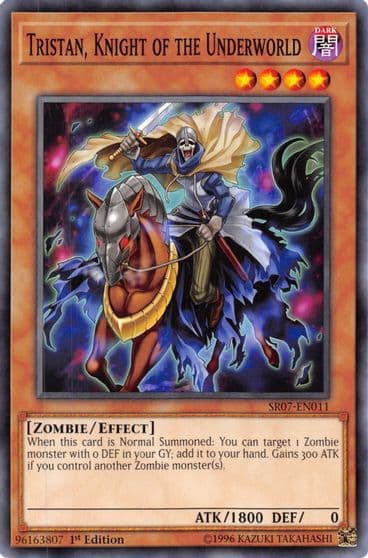 Tristan Knight of the Underworld Structure Deck: Zombie Horde Yu-Gi-Oh! card
