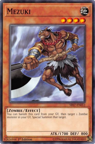 Mezuki Structure Deck: Zombie Horde Yu-Gi-Oh! card