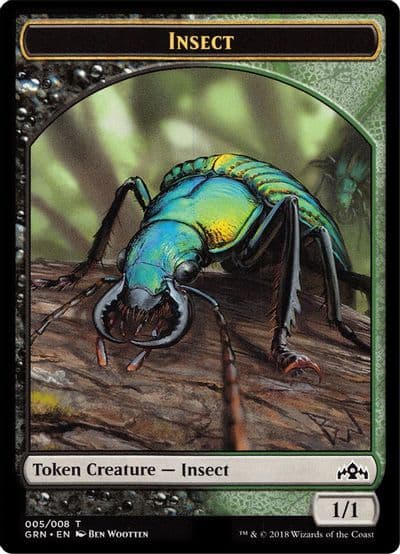 Insect Saproling Double Sided Token Guilds of Ravnica: Guild Kits Magic card