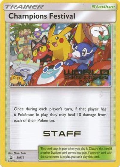 Champions Festival - SM78 (World Championships 2017) [Staff] SM Promos Pokemon card