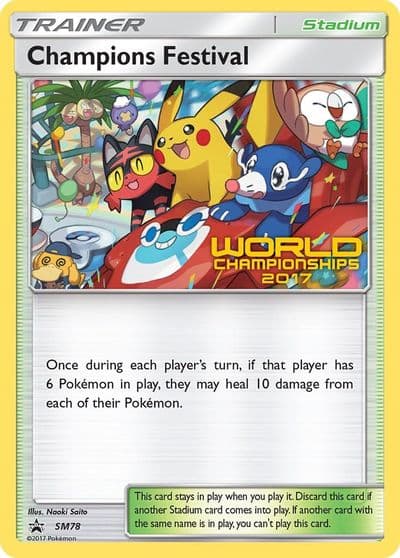 Champions Festival - SM78 (World Championships 2017) SM Promos Pokemon card