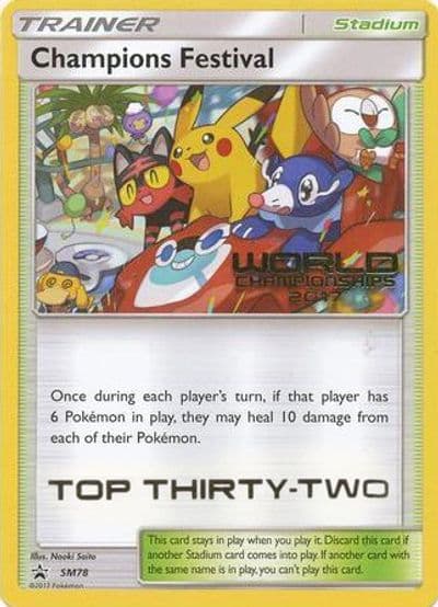 Champions Festival - SM78 (World Championships 2017) [Top Thirty-Two] SM Promos Pokemon card