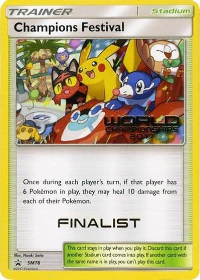 Champions Festival - SM78 (World Championships 2017) [Finalist] SM Promos Pokemon card