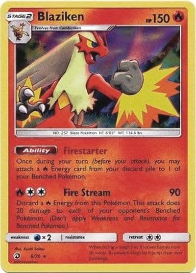 Blaziken (Dragon Majesty) Deck Exclusives Pokemon card