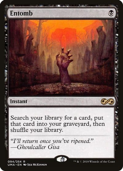 Entomb Ultimate Masters Magic card