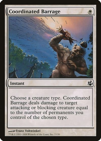 Coordinated Barrage Morningtide Magic card