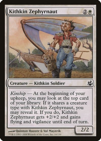 Kithkin Zephyrnaut Morningtide Magic card